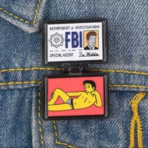 🎉 New The X-Files FBI Agent Mulder Badge Pin